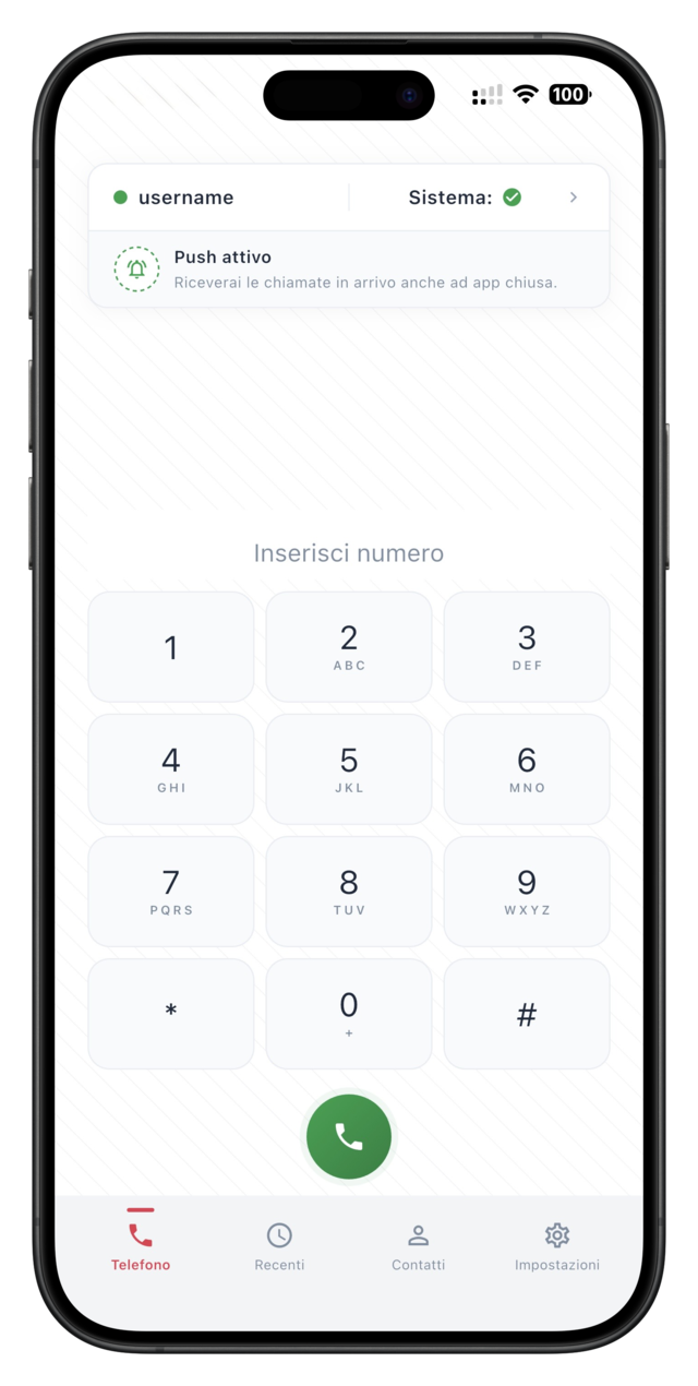 CallKeet app dialer on a smartphone